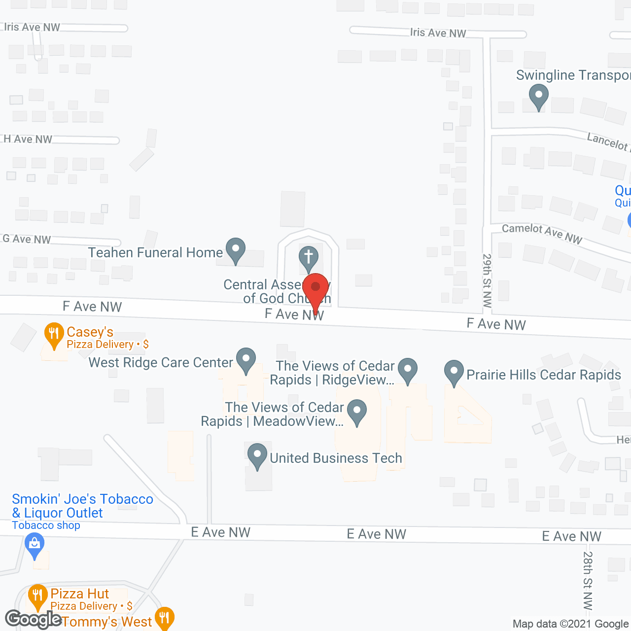 Prairie Hills at Cedar Rapids in google map