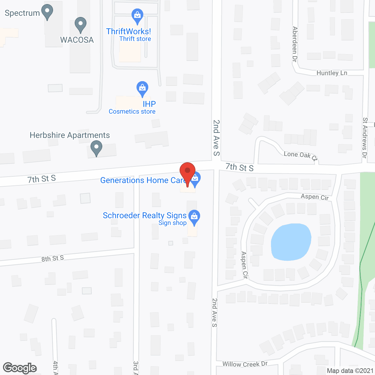 Generations Home Care Inc in google map