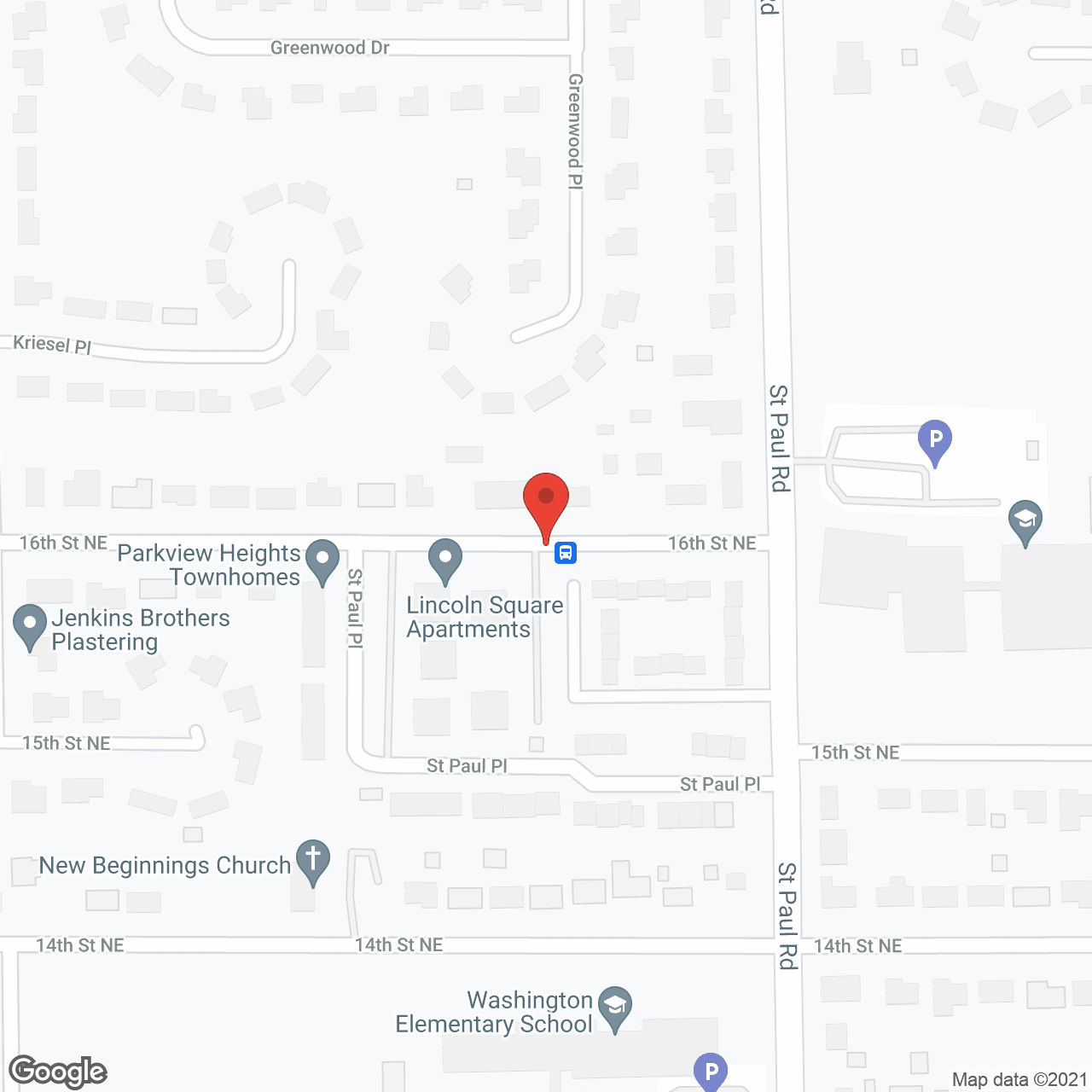 Lincoln Square in google map