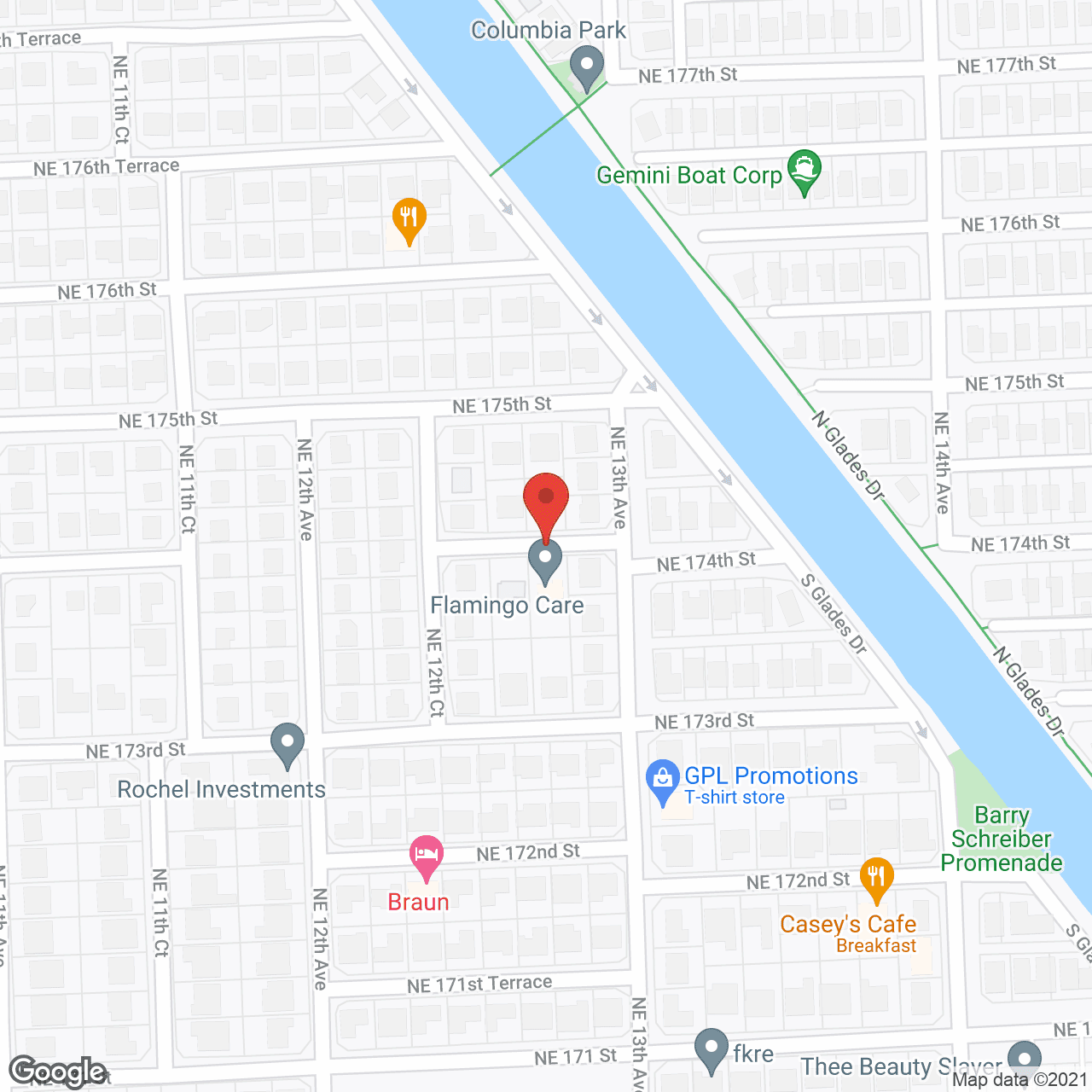 Flamingo Care in google map