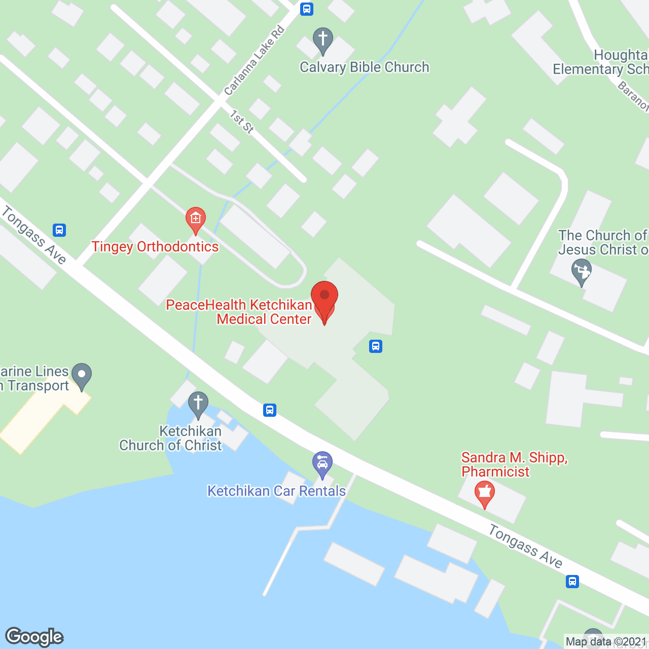 Ketchikan General Hospital in google map