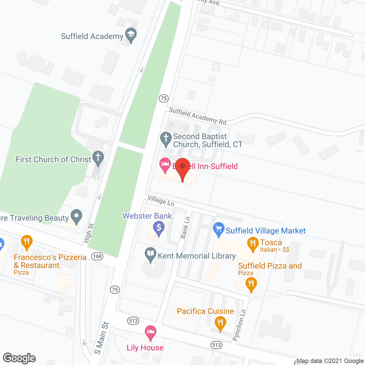 Suffield Commons, LLC in google map