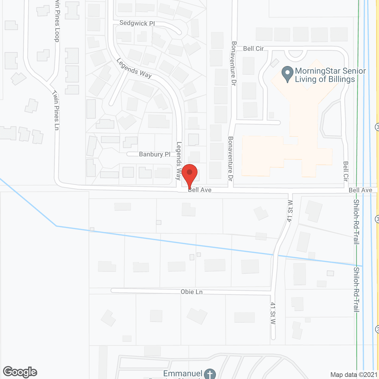 MorningStar Senior Living of Billings in google map