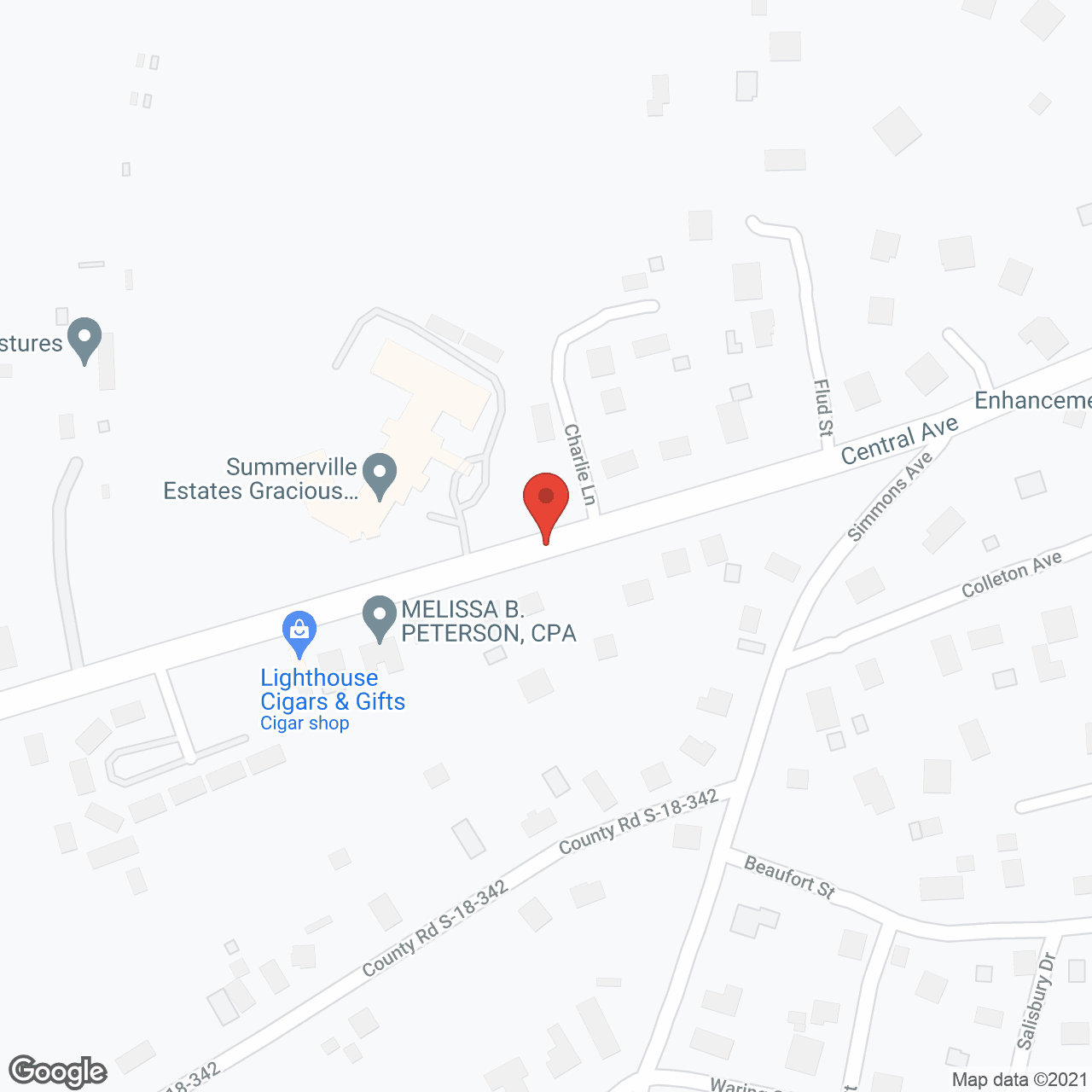 Summerville Estates in google map