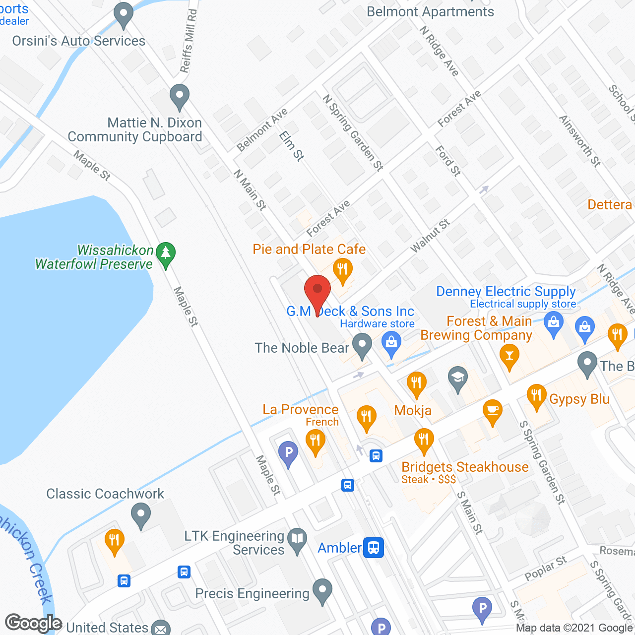 Ambler Manor in google map