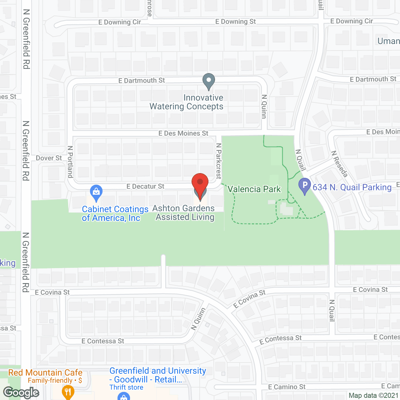 Ashton Gardens Assisted Living in google map