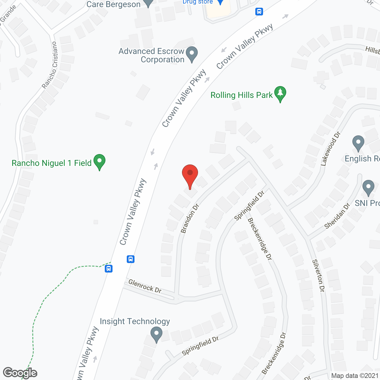 Brandon Manor in google map