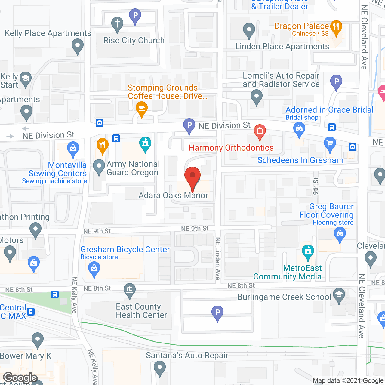 Adara Oaks Manor in google map