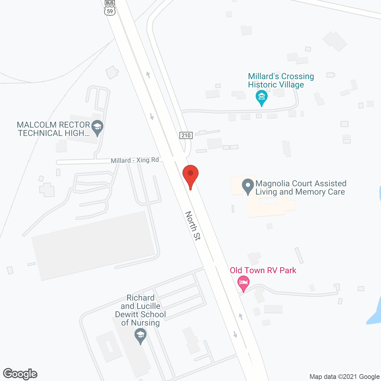 Magnolia Court in google map