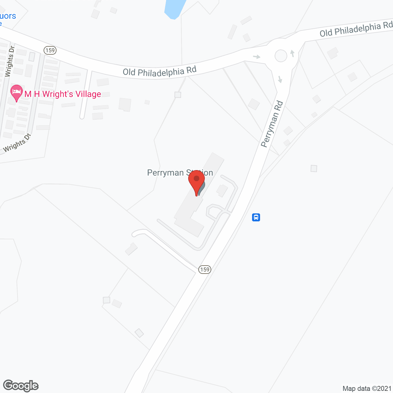 Perryman Station in google map