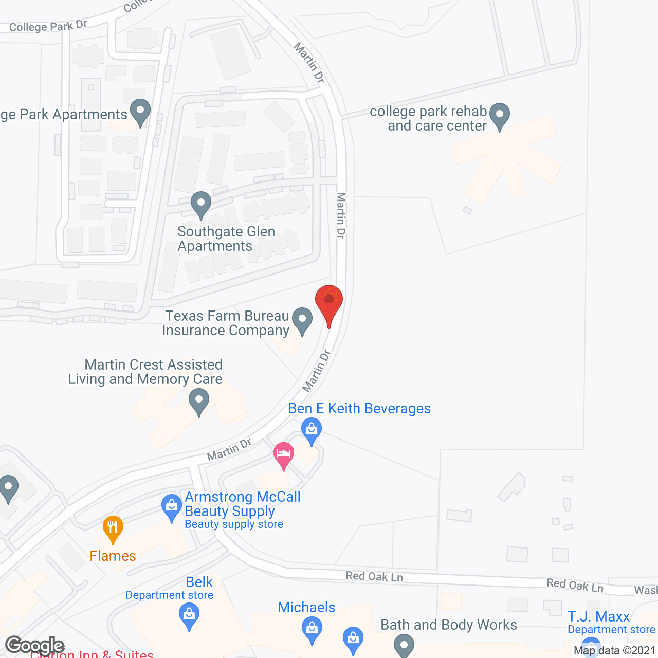 Martin Crest in google map