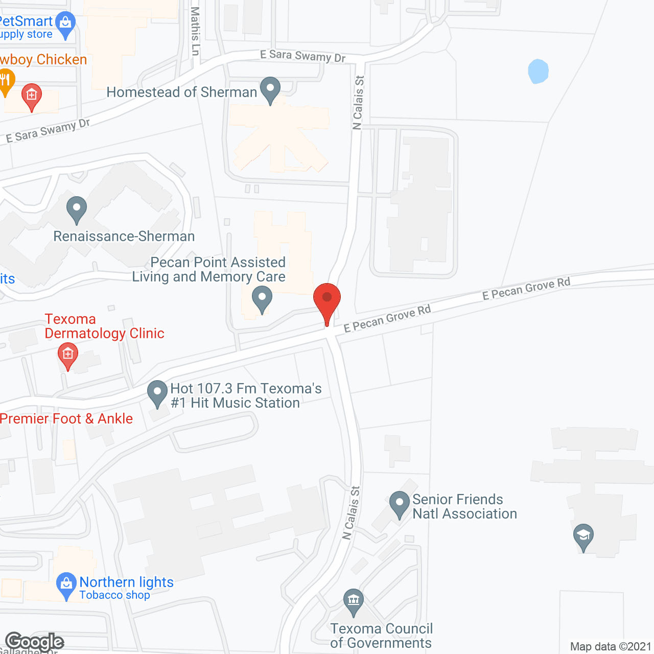 Pecan Point in google map