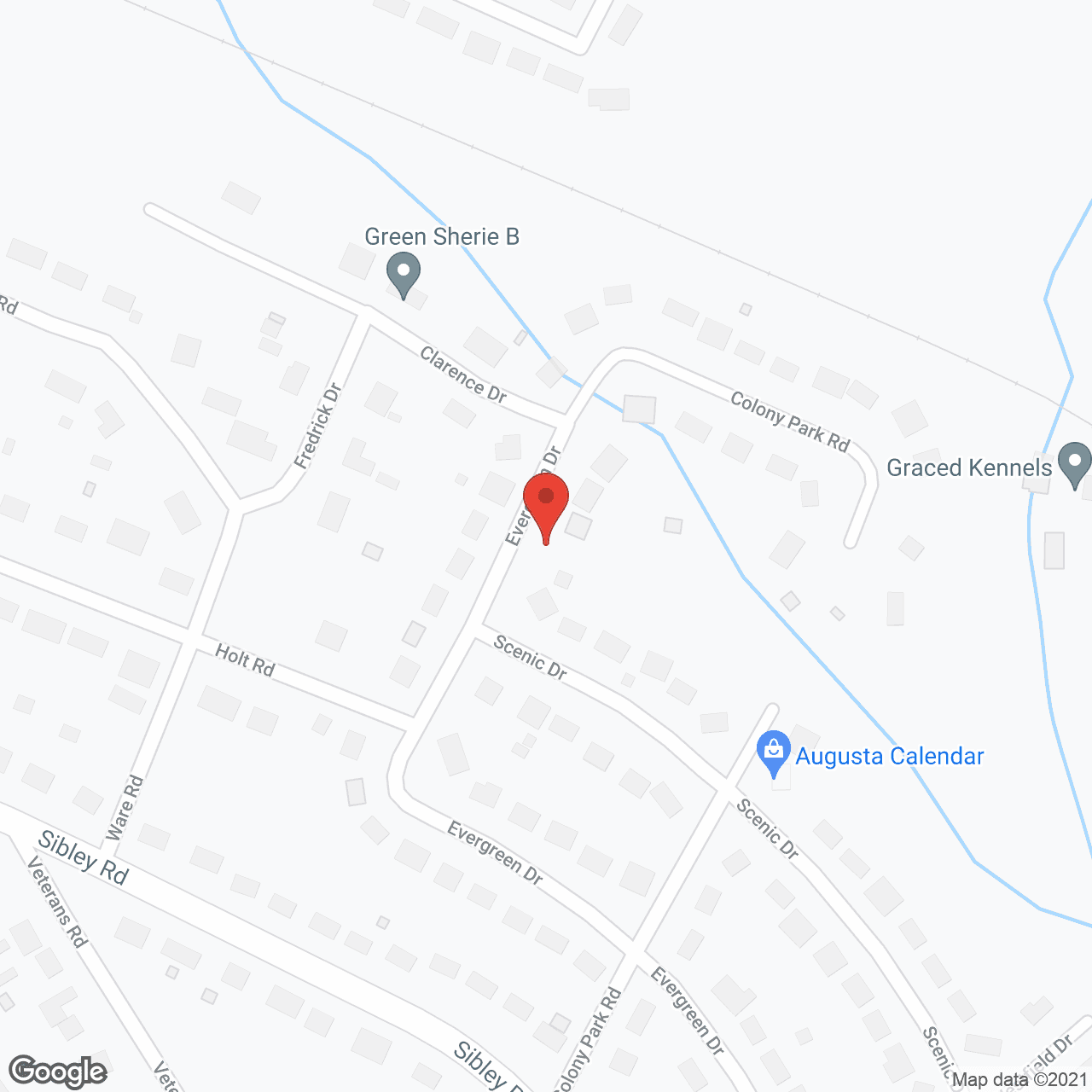 Evergreen Personal Care Home in google map