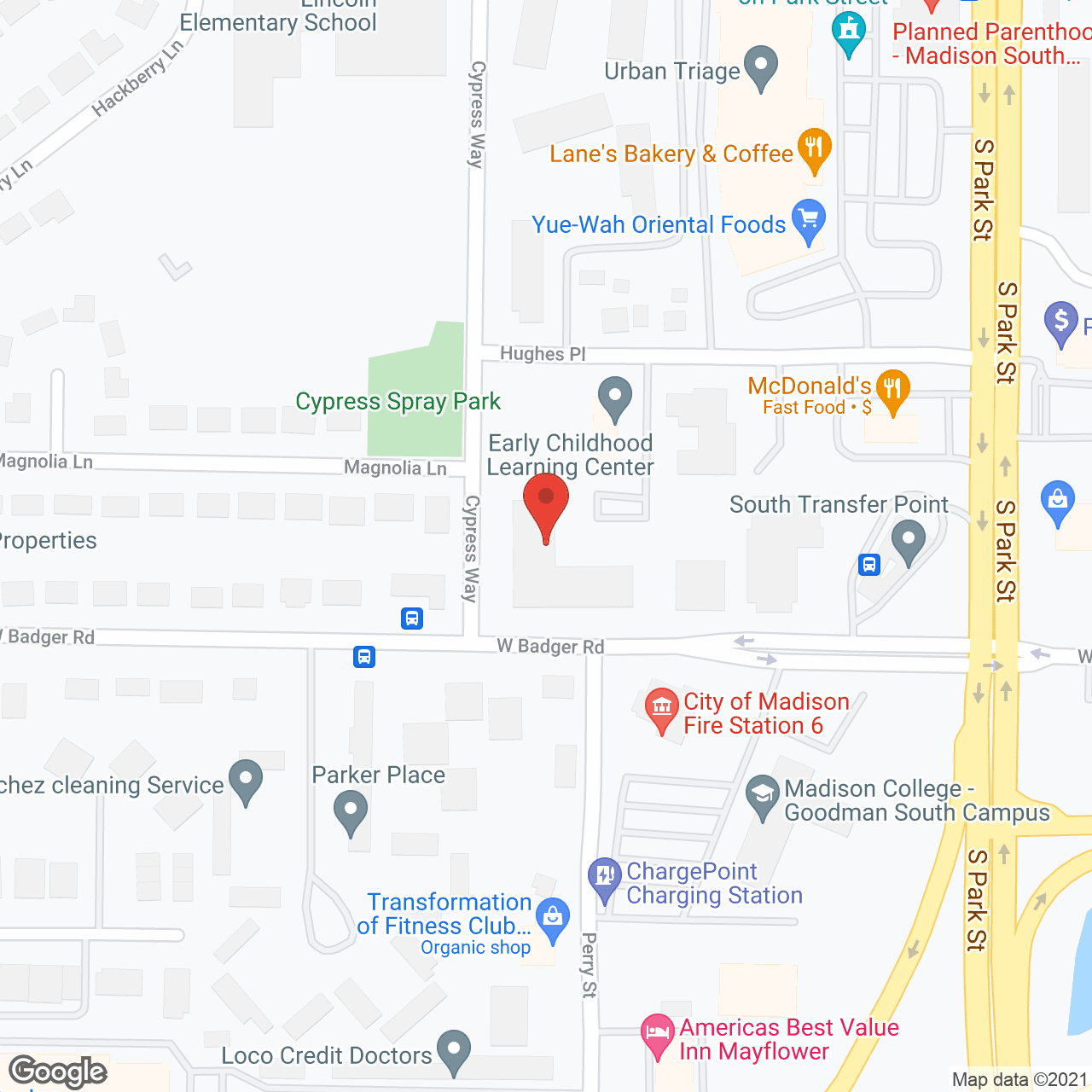 Burr Oaks Apartments in google map