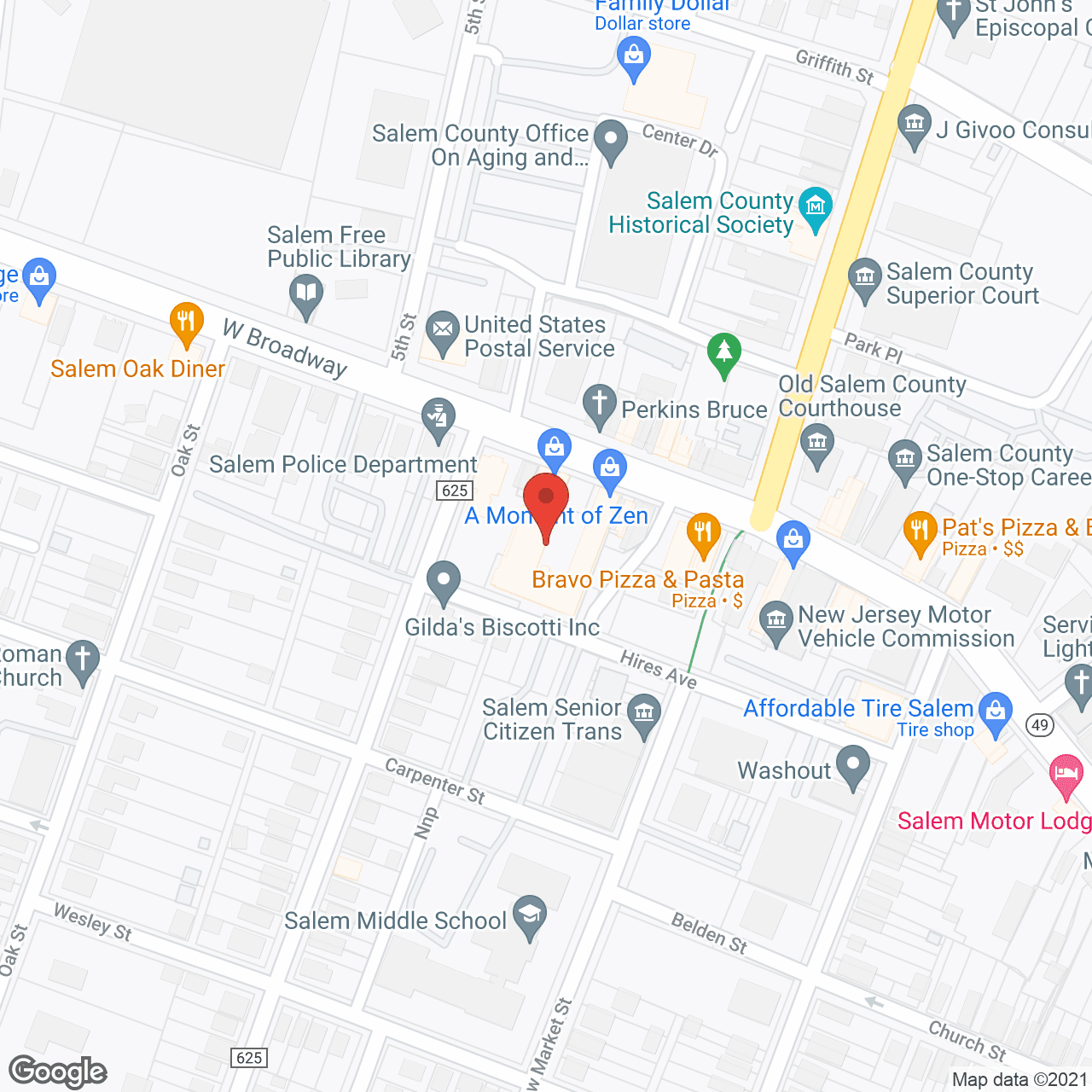Salem Senior Village in google map