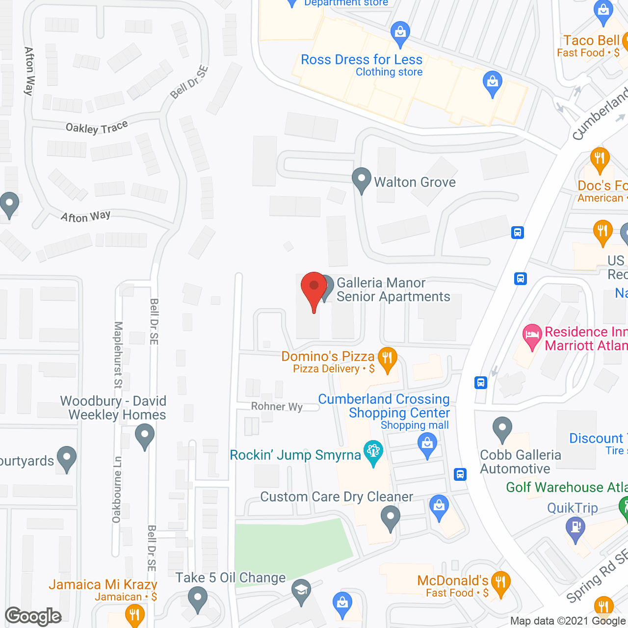 Galleria Manor in google map