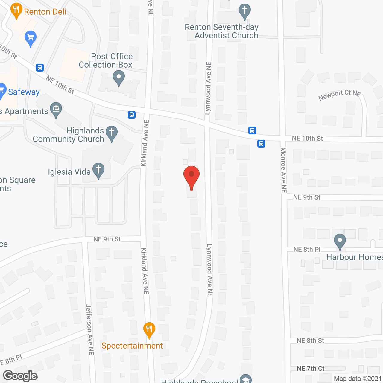Sunset Home Care in google map