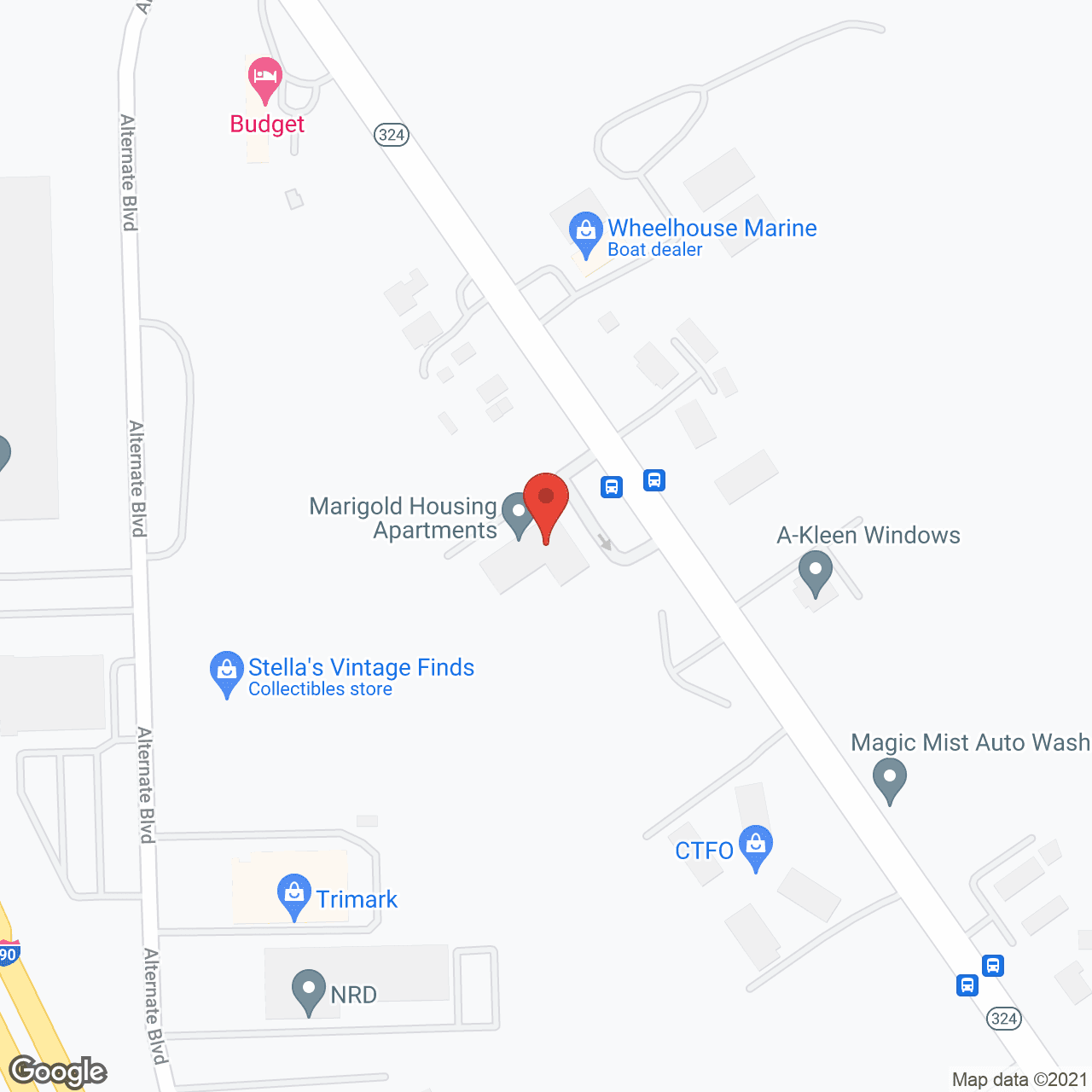 Marigold Apartments in google map