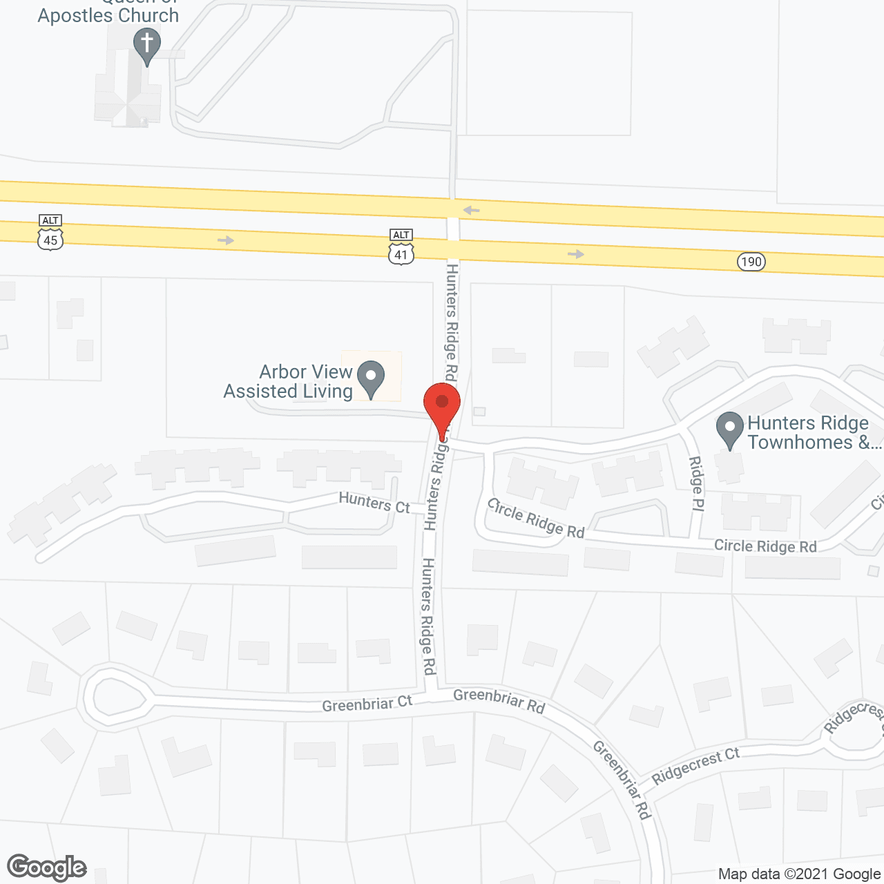 Arbor View Assisted Living in google map