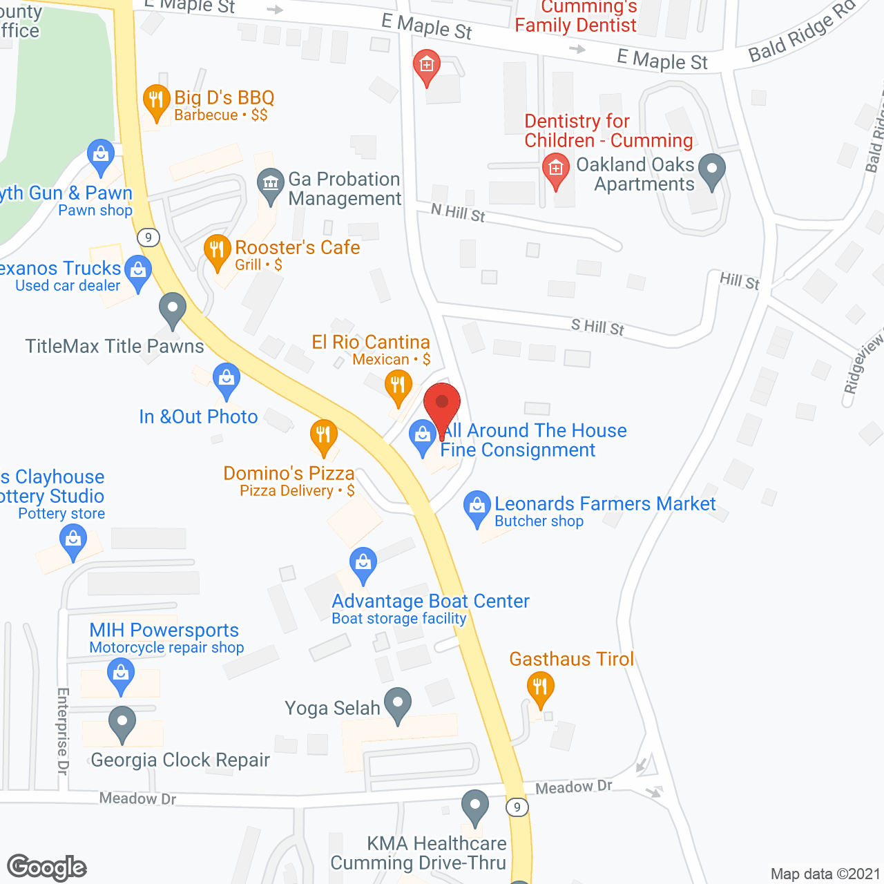 Brightstar Healthcare Cumming in google map