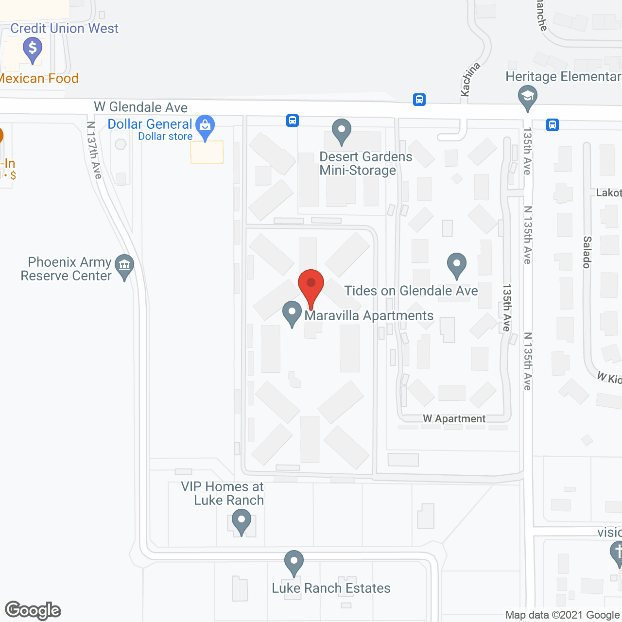 Desert Gardens in google map