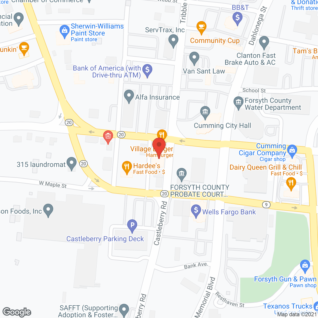 Comfort Keepers in google map