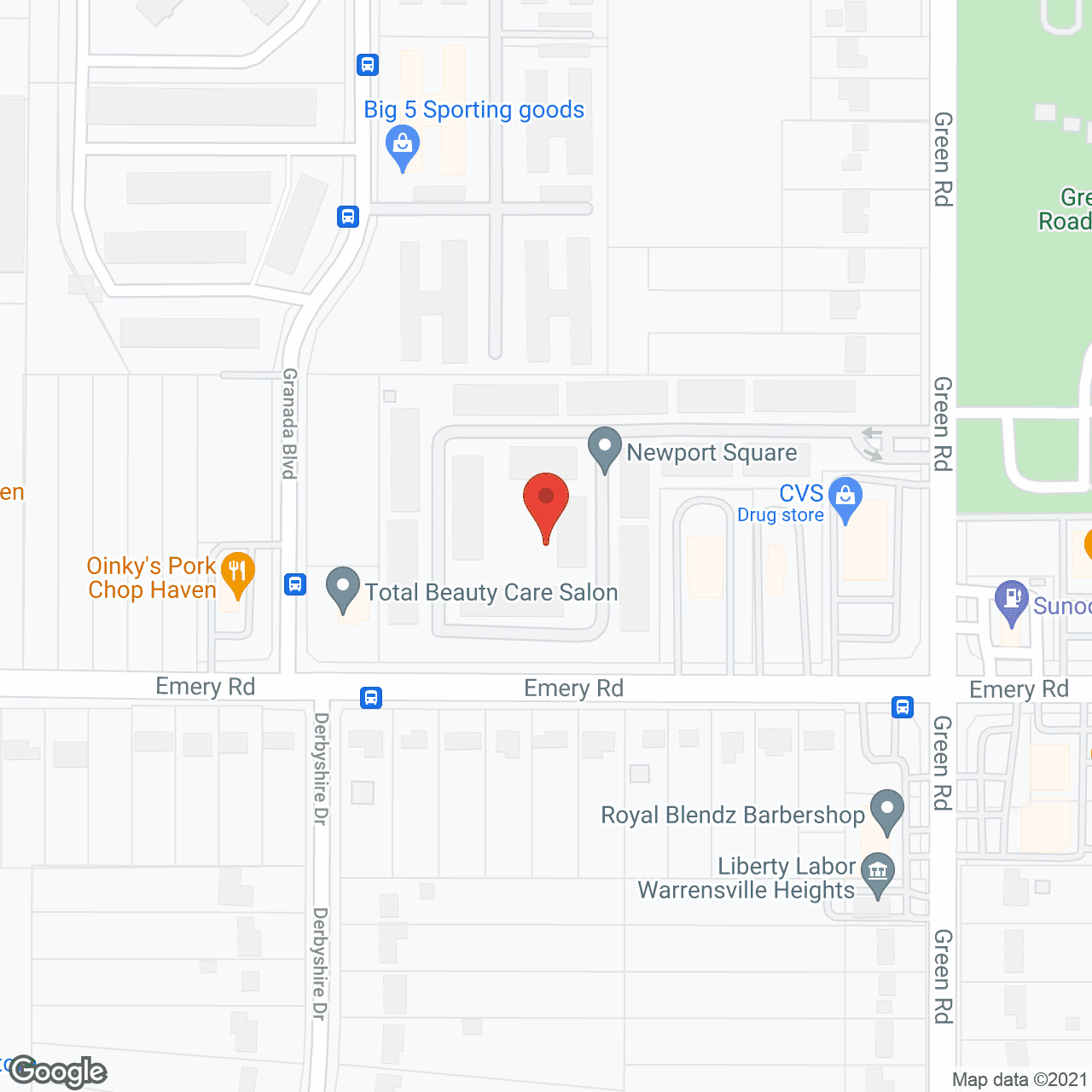 Newport Square Apartments in google map