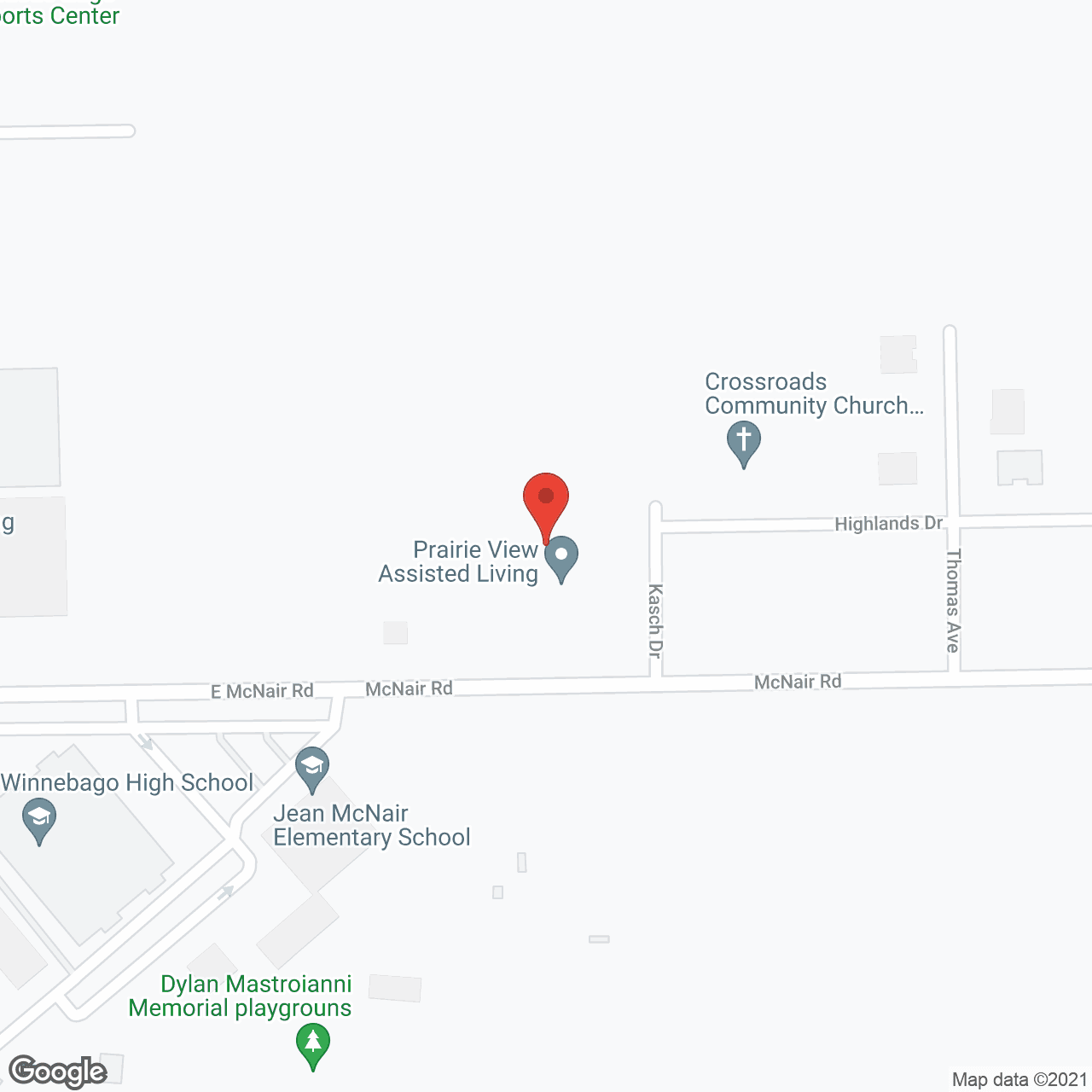 Dimensions Living Winnebago in google map