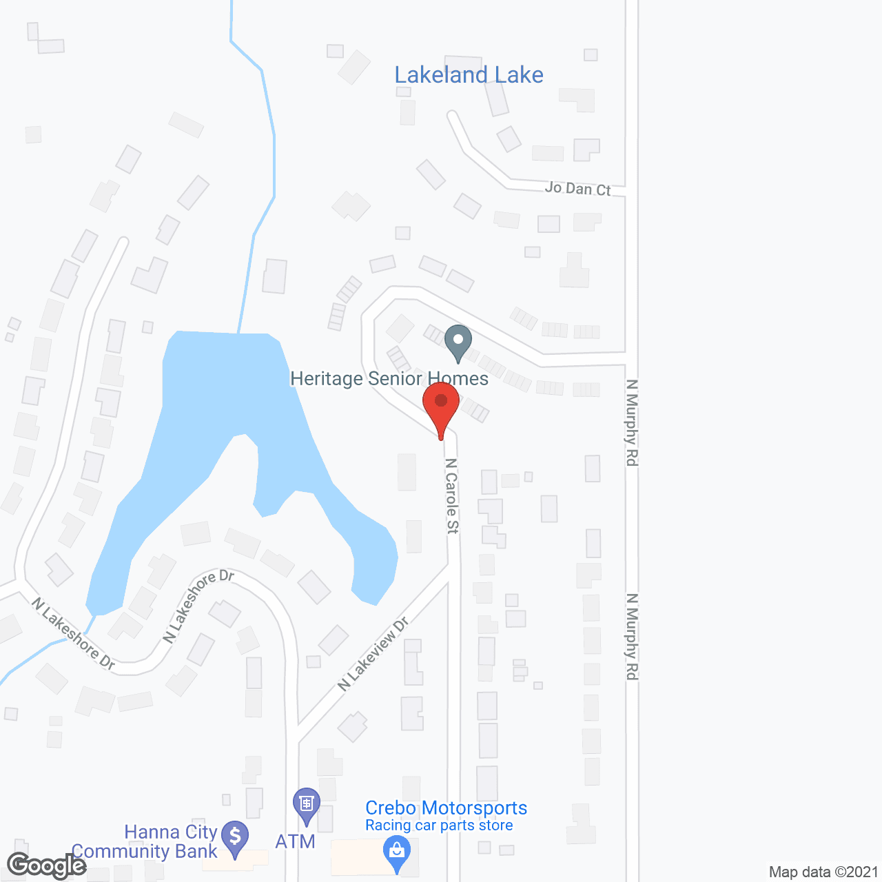 Heritage Senior Homes in google map