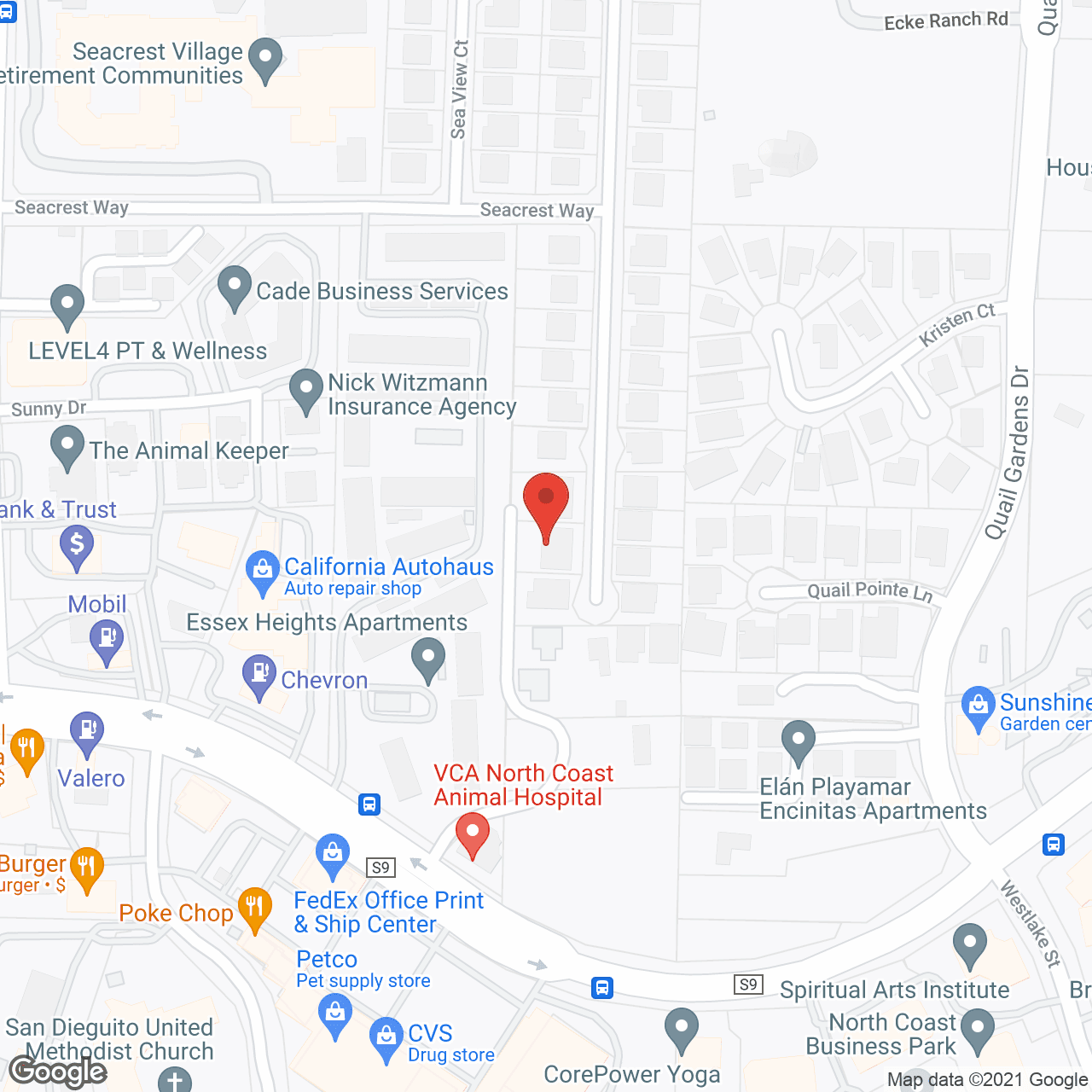 Pacific View Care in google map
