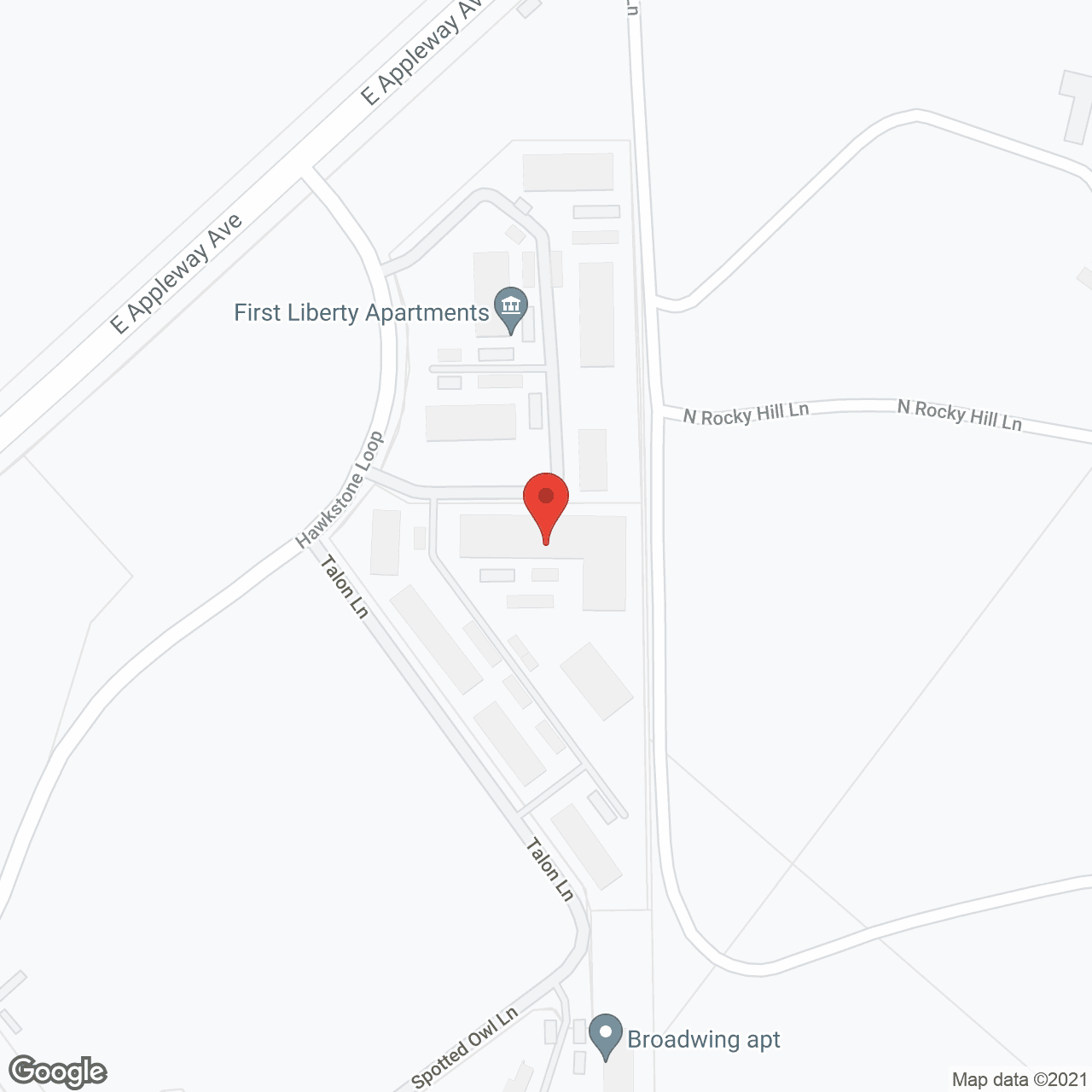 Talon Hills Seniors in google map