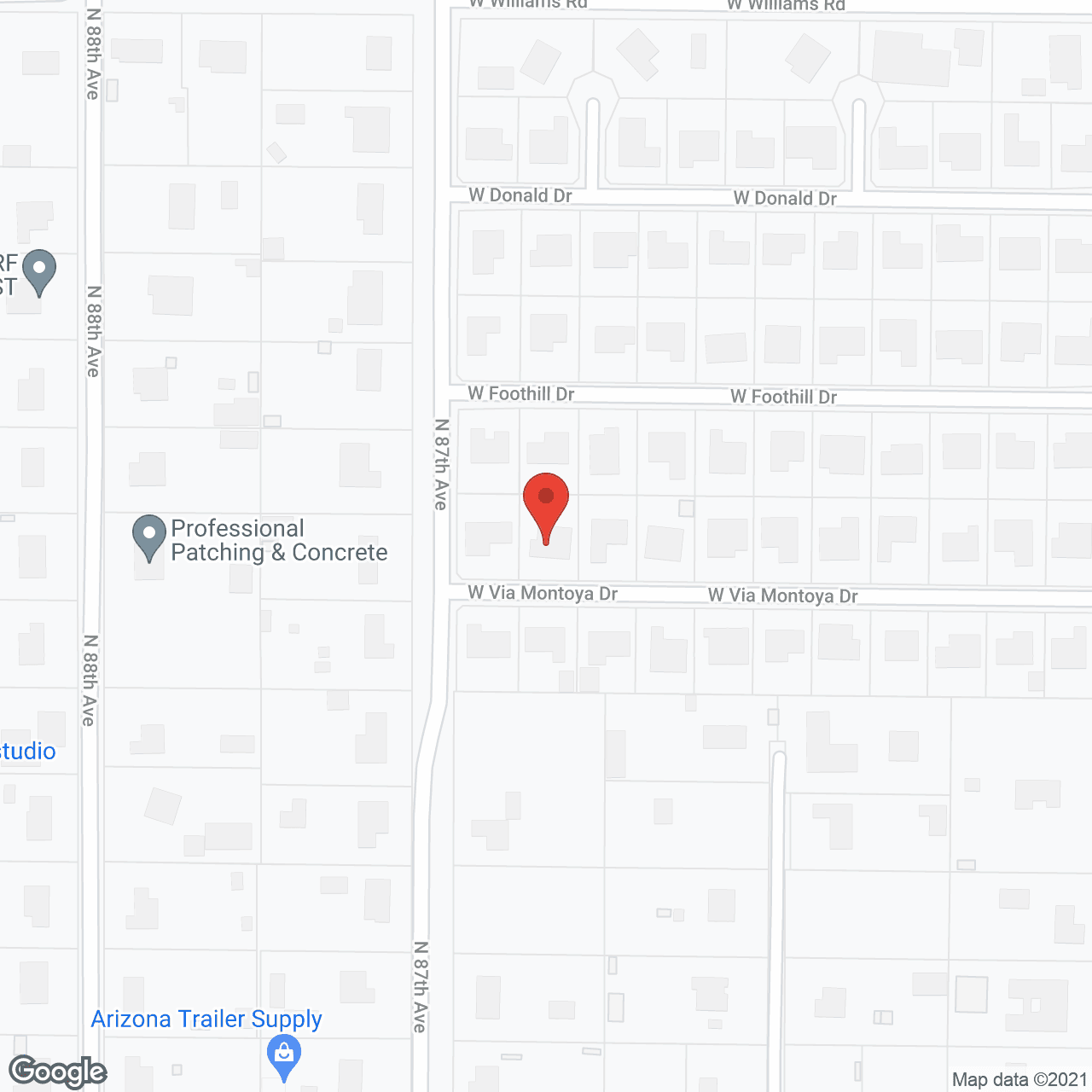 The Caring Place in google map