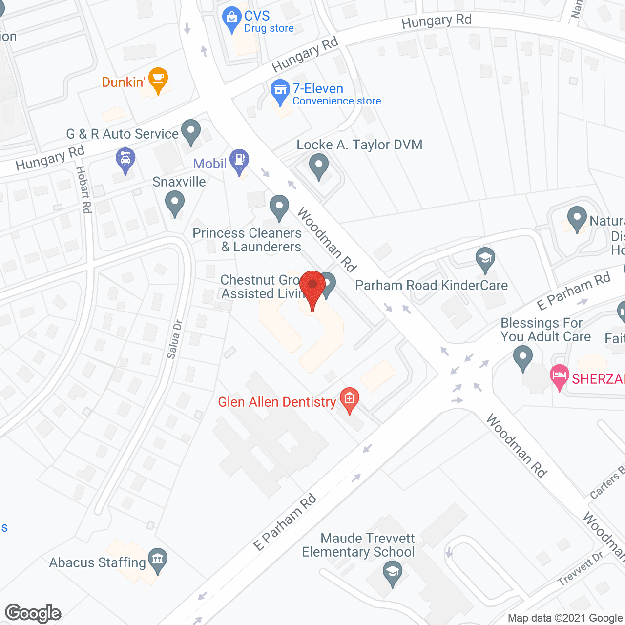 Chestnut Grove in google map