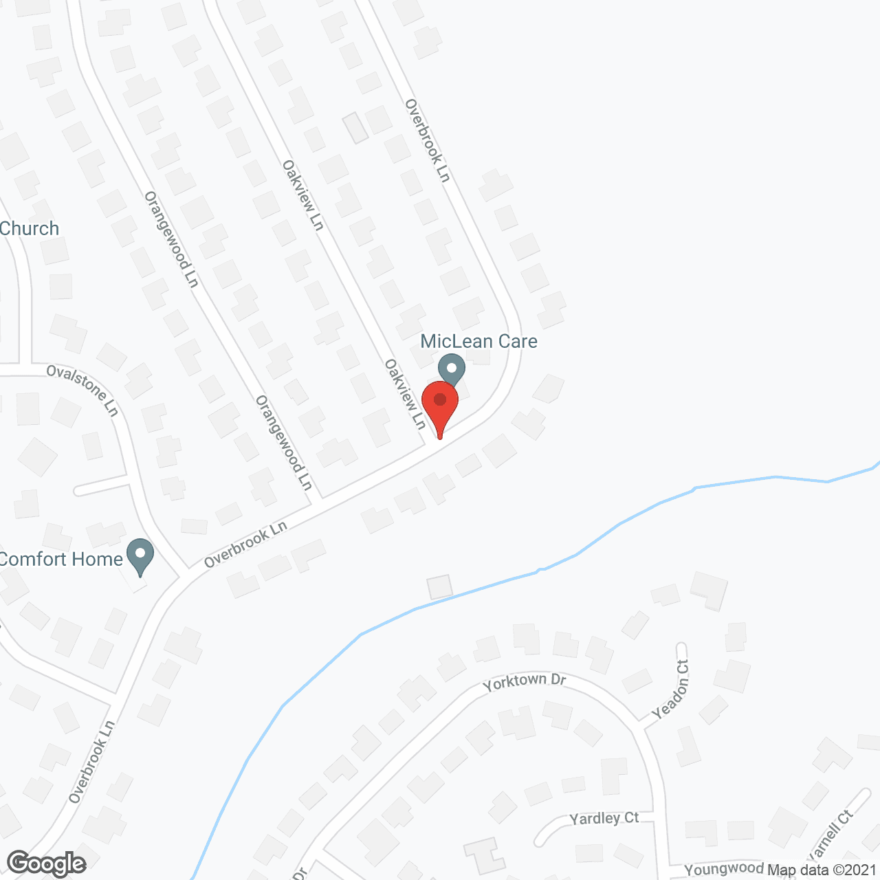 MicLean Care Assisted Living in google map