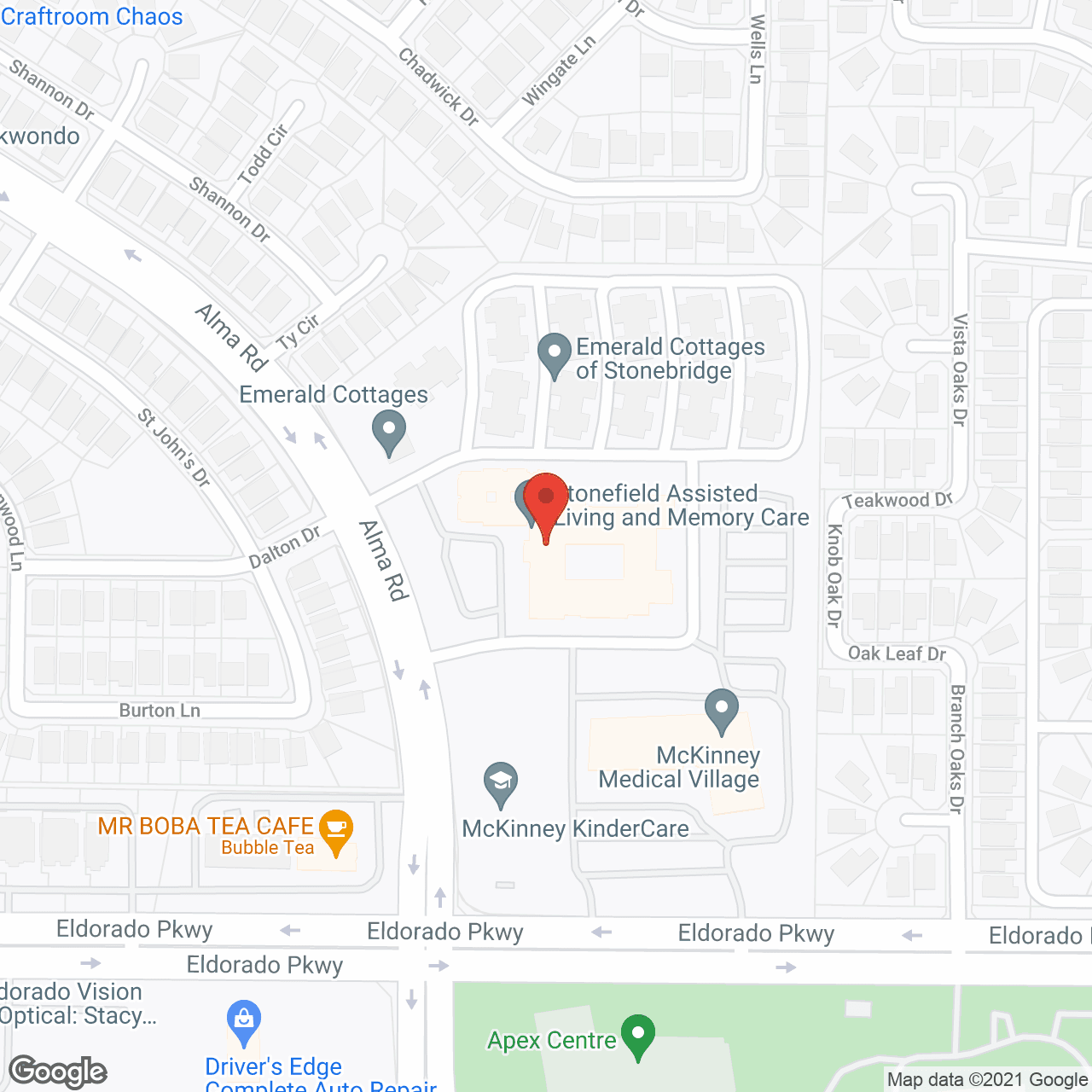 Stonefield in google map