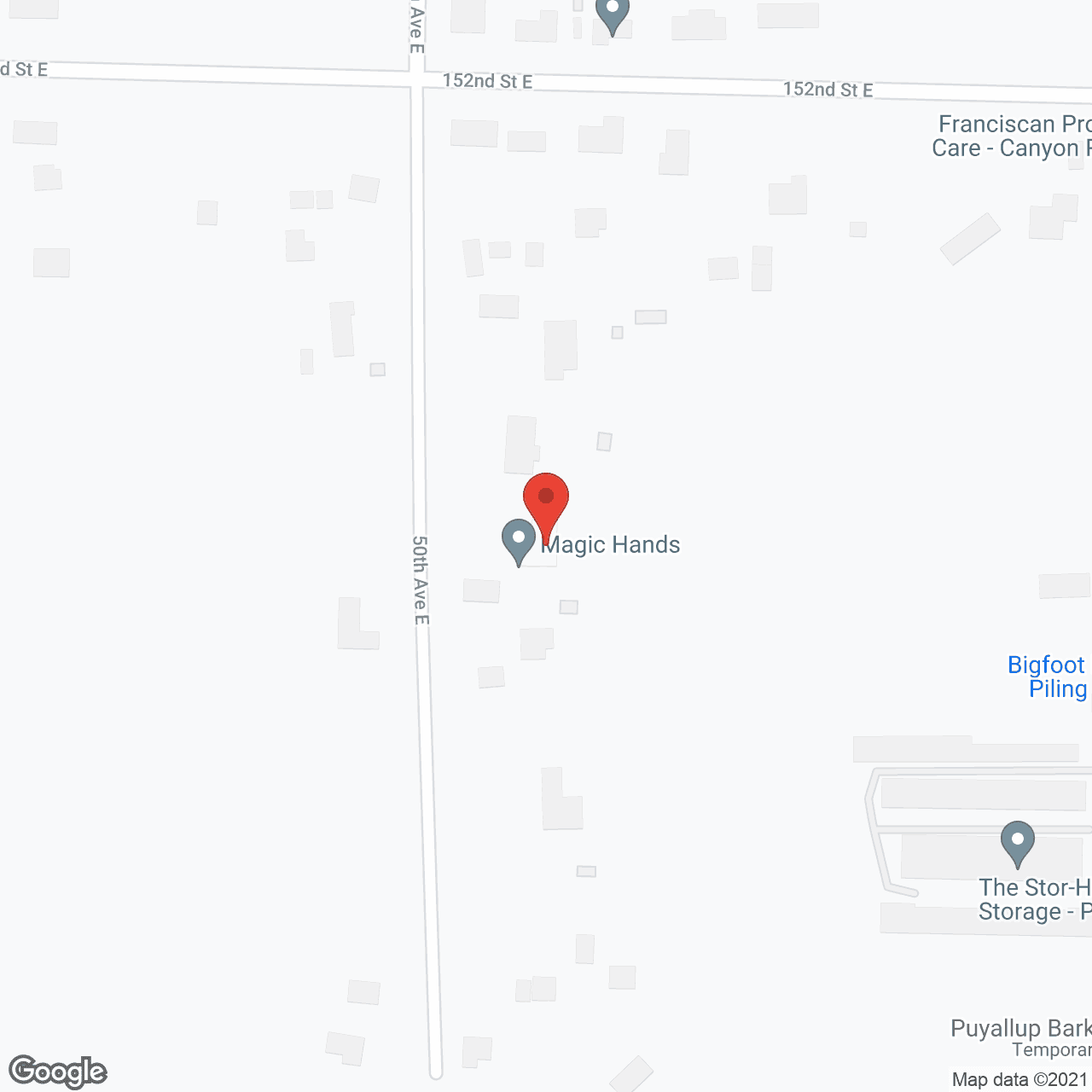 Magic Hands in google map