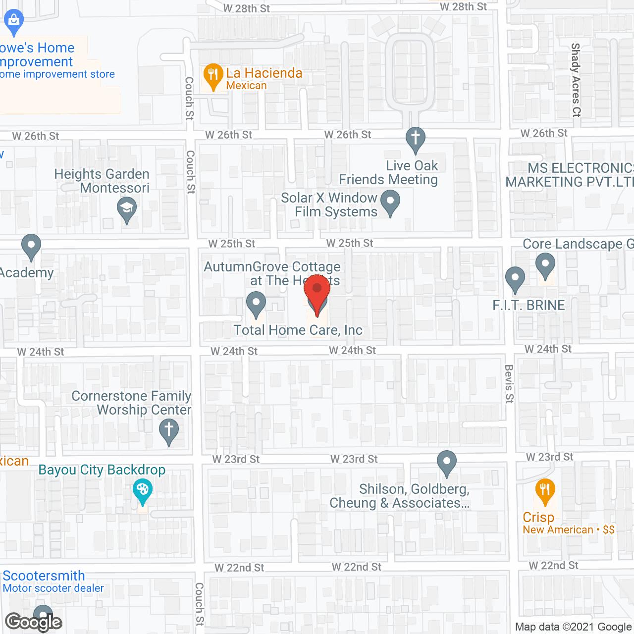 The Villas of SCR at the Heights in google map