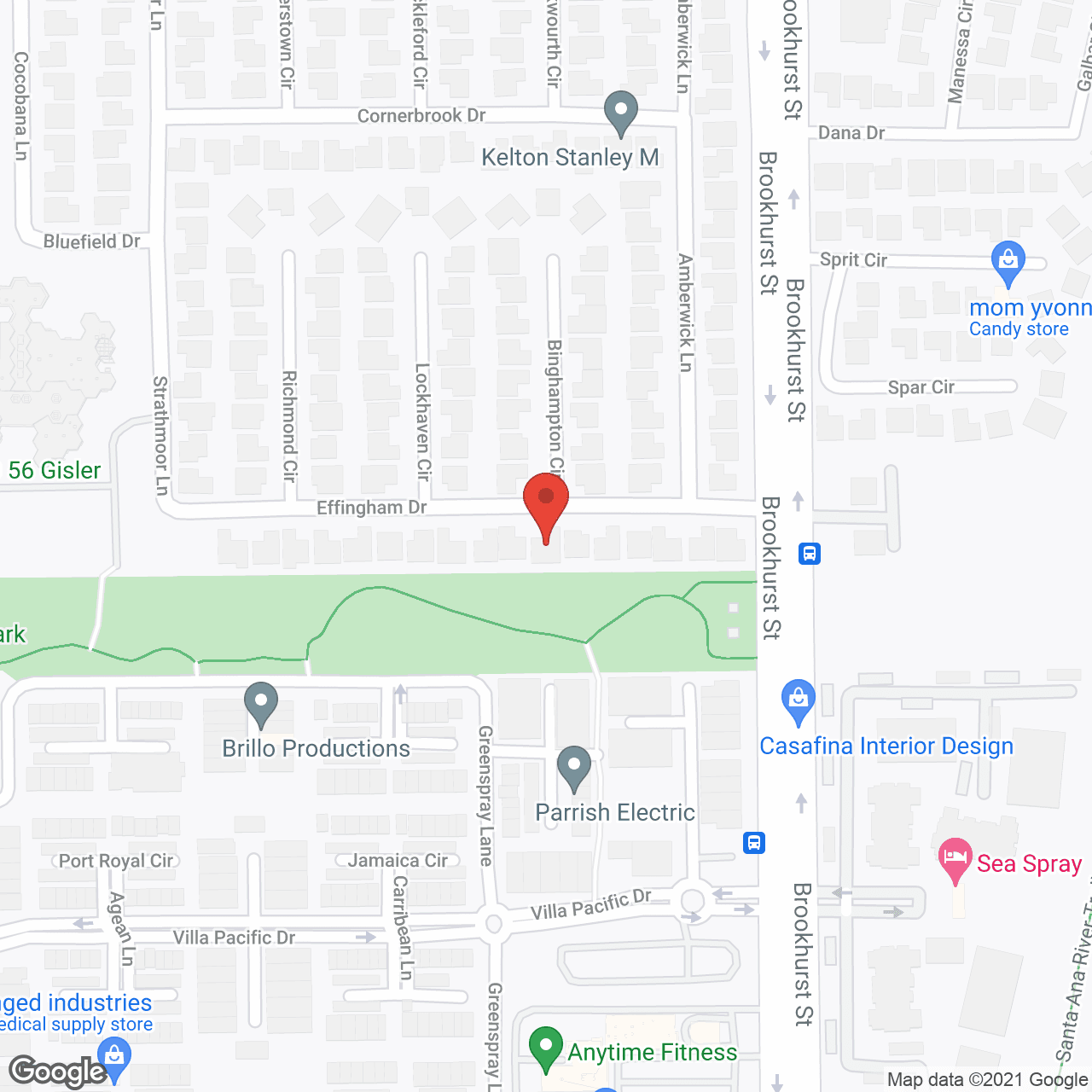 Huntington Beach Liberty Home in google map
