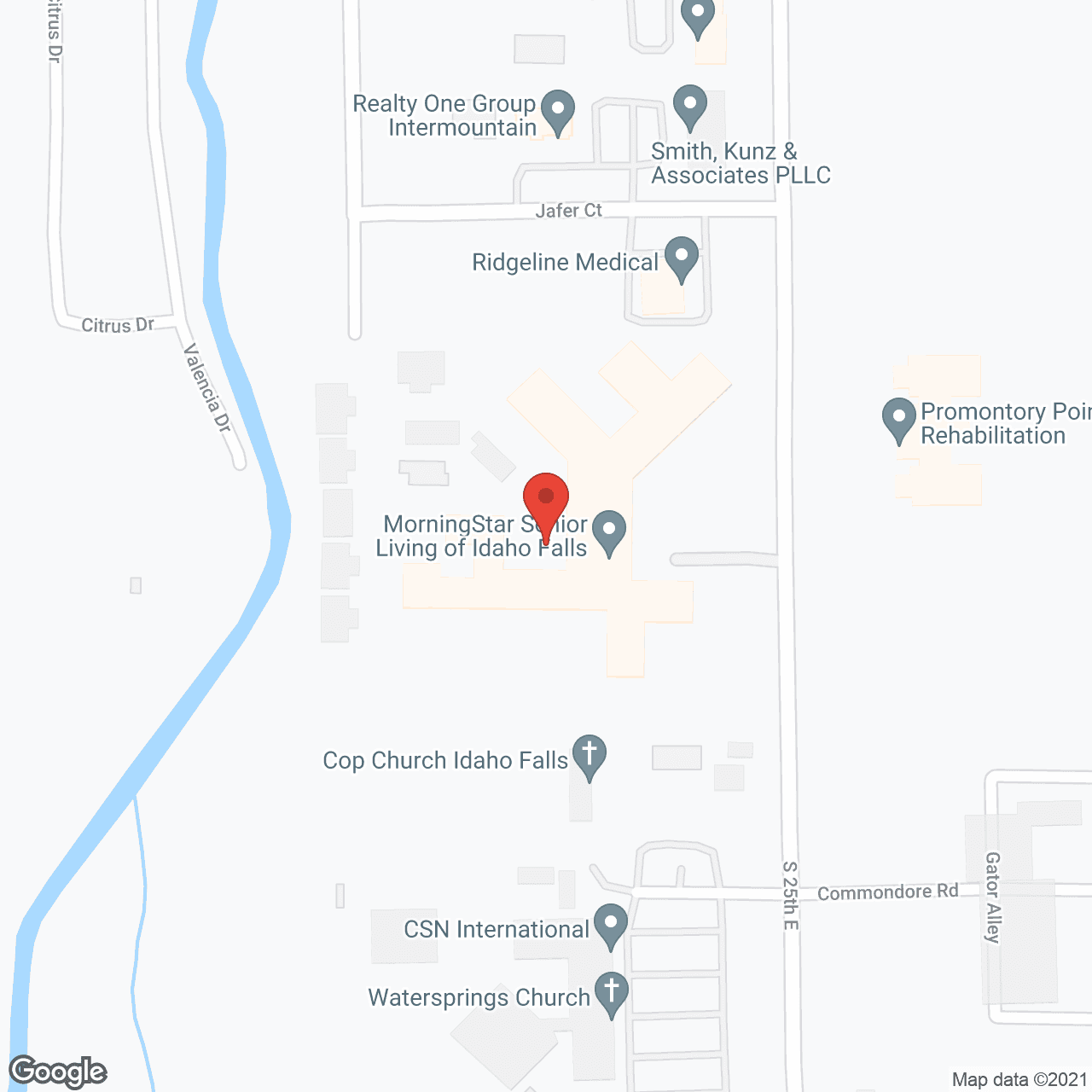 MorningStar of Idaho Falls in google map