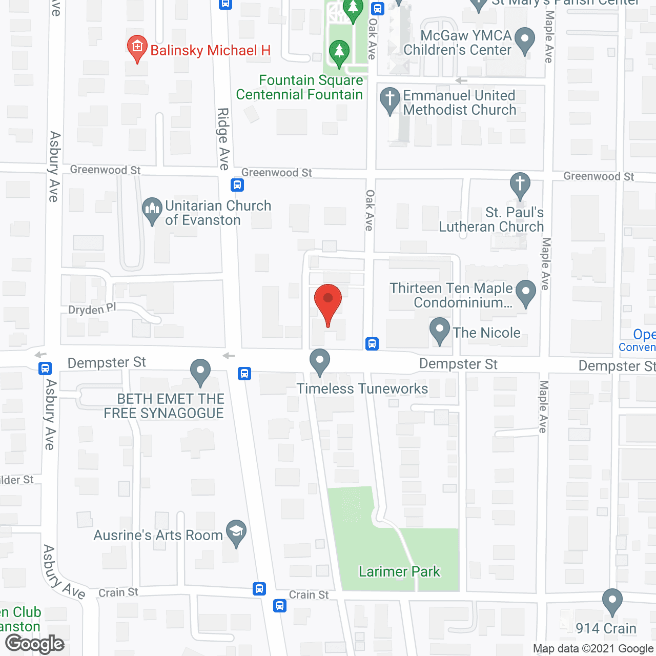 Aperion Care Evanston in google map