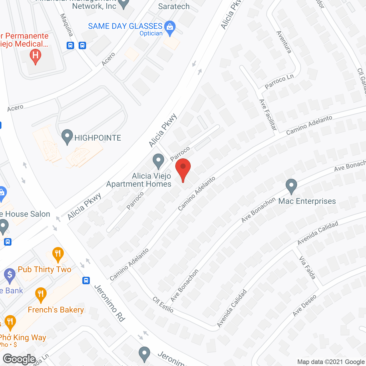 Infinity Home Care in google map
