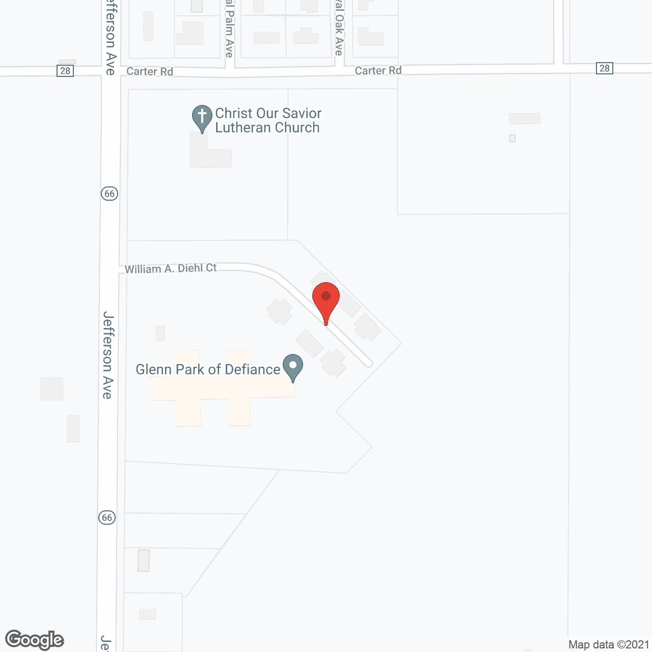 GlennPark Senior Living (Defiance) in google map