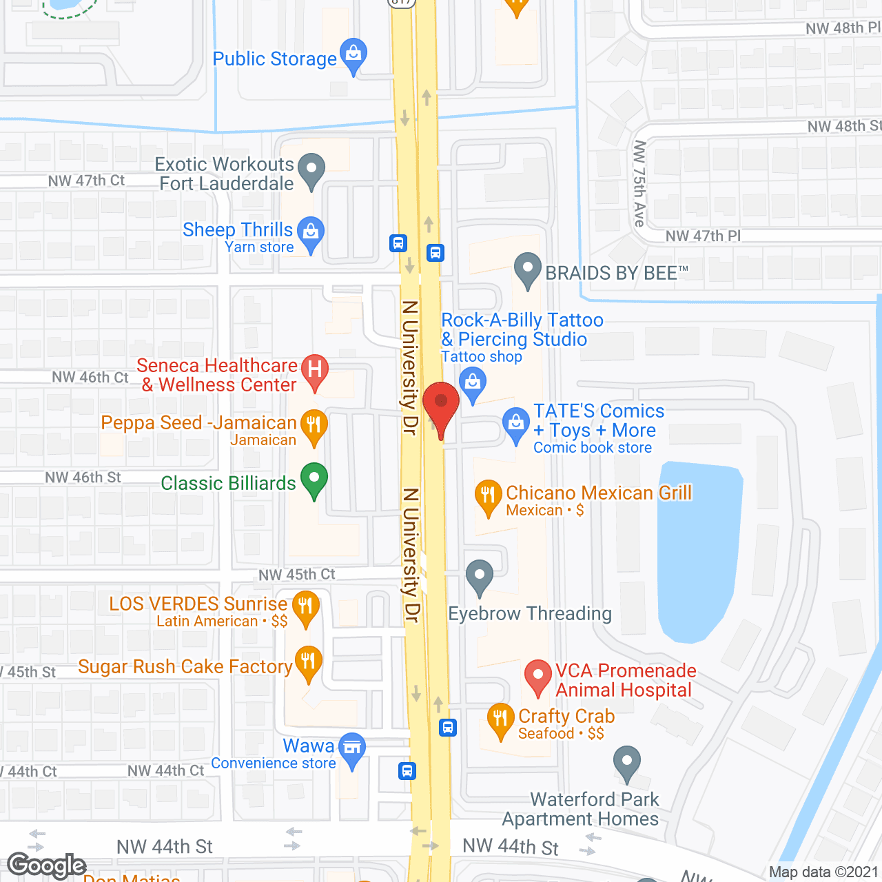 West Broward School-Nursing in google map