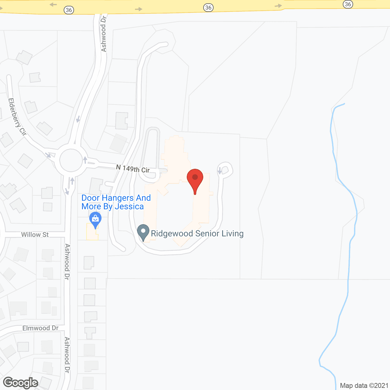 Ridgewood Senior Living in google map