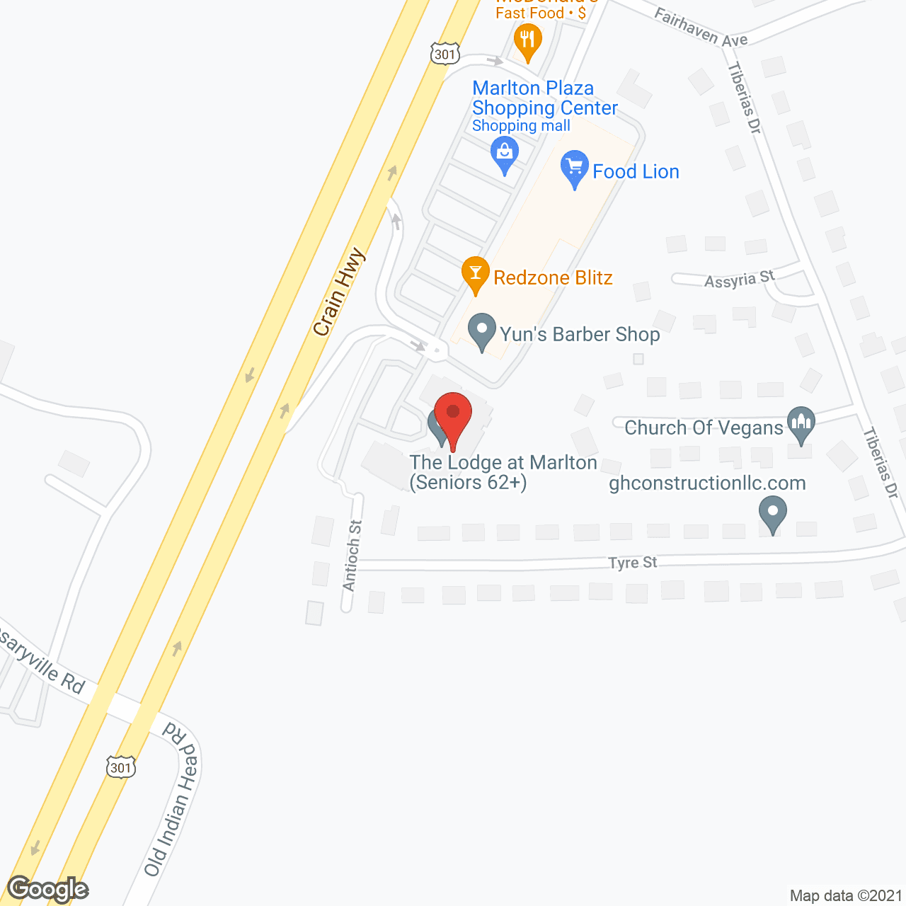 The Lodge at Marlton in google map