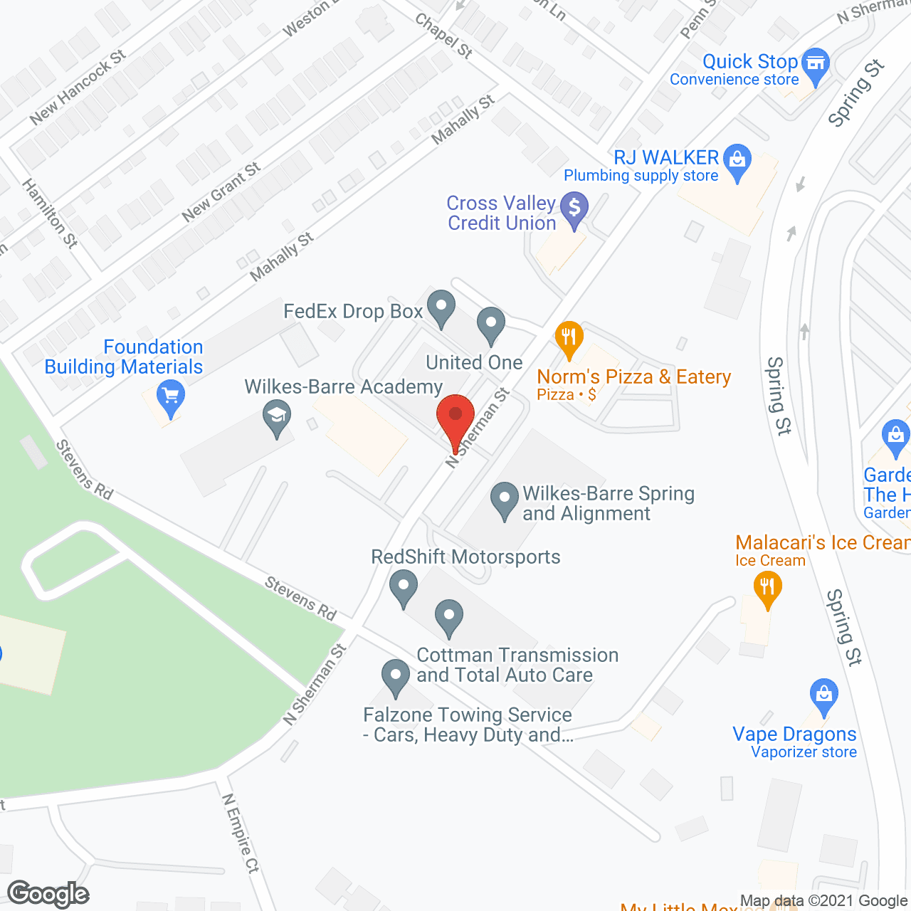 North Penn Manor in google map