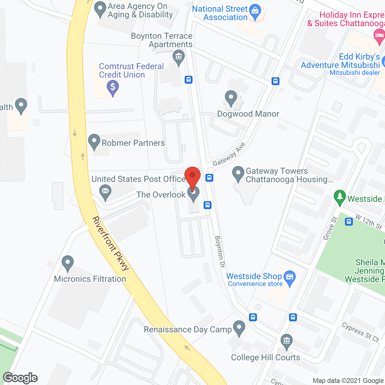 Boyton Overlook Apartments in google map