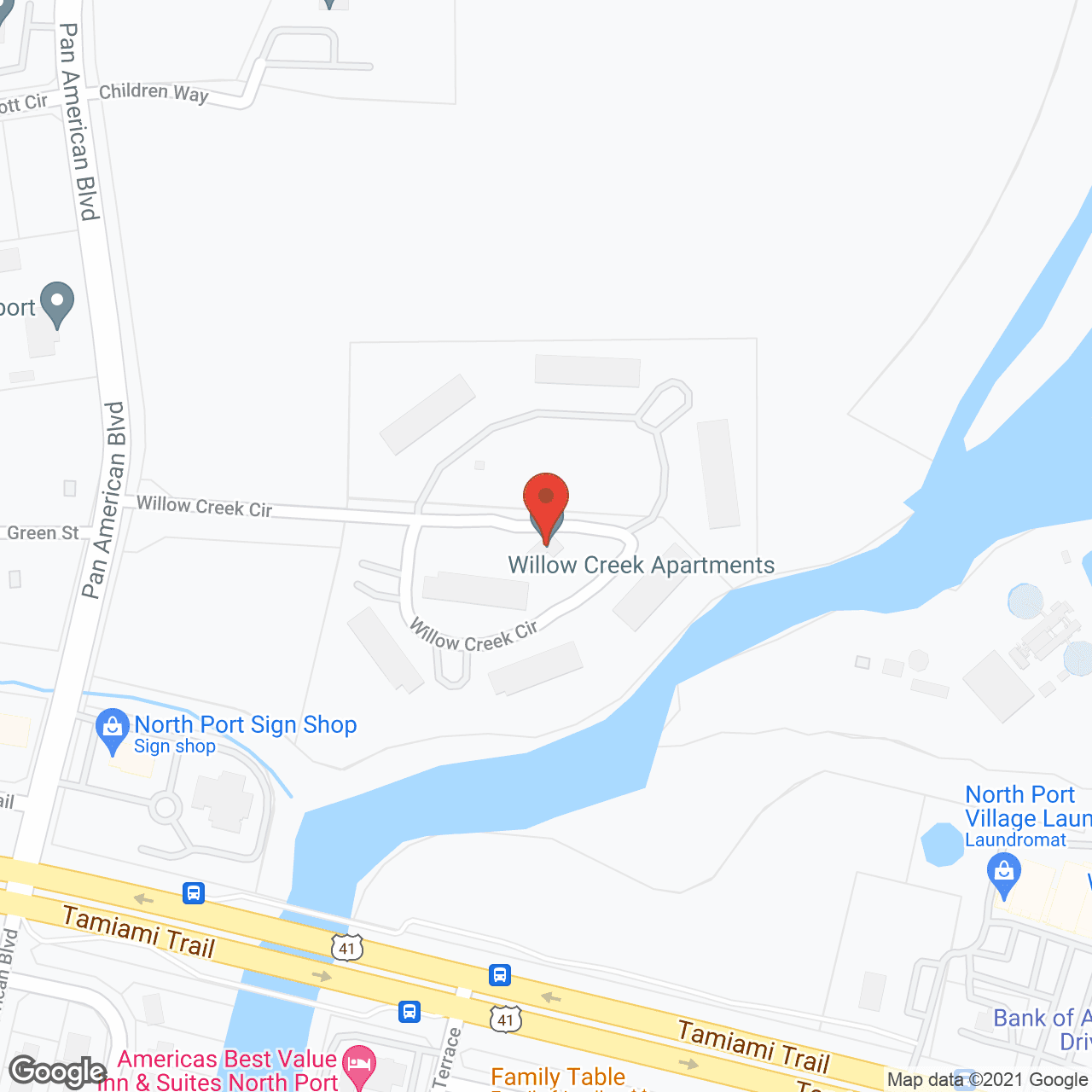 Willow Creek in google map