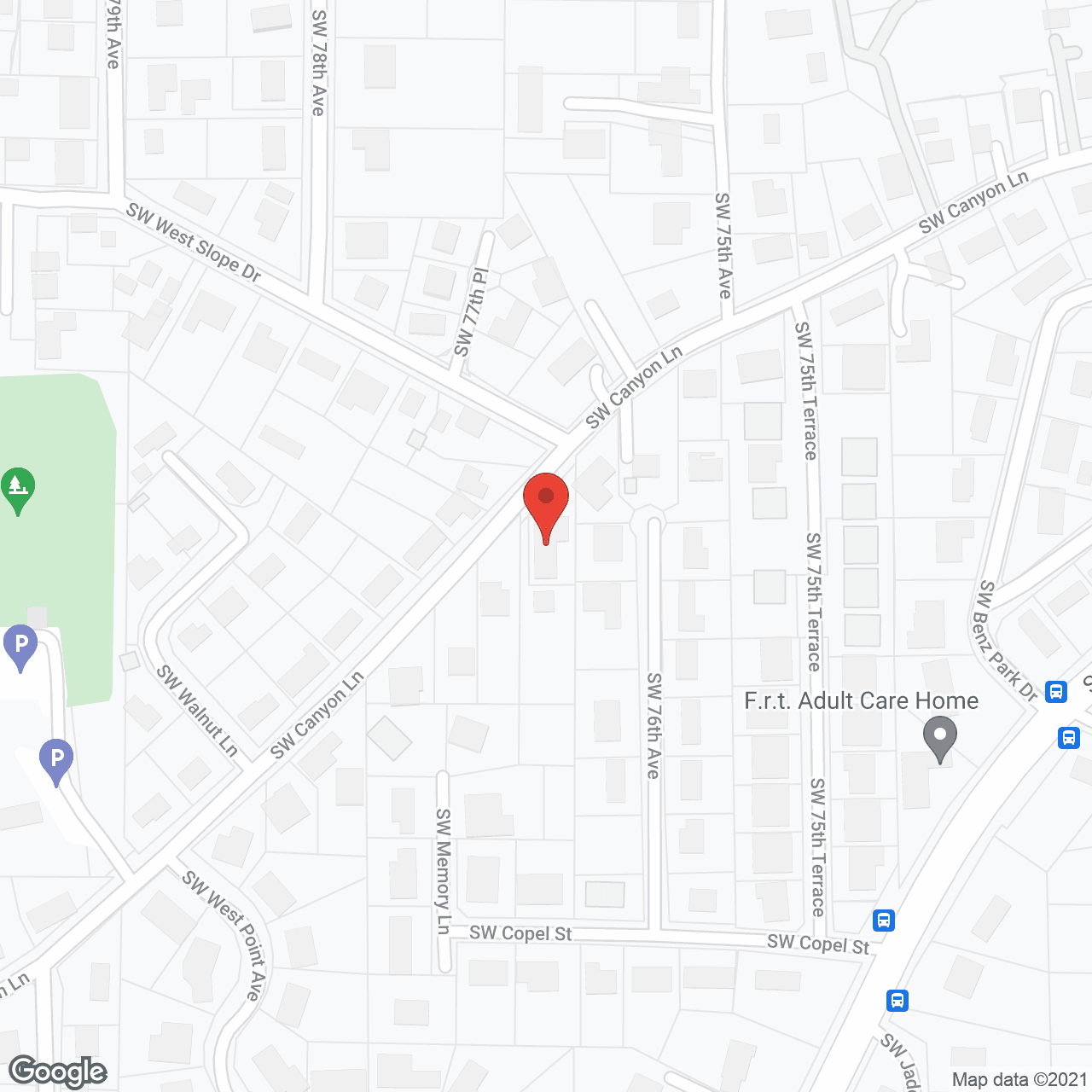 Canyon Adult Care Home in google map