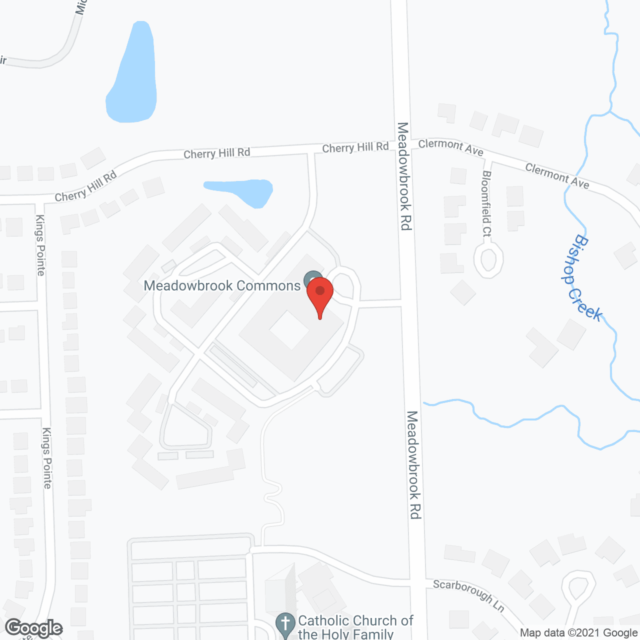 Meadowbrook Commons in google map